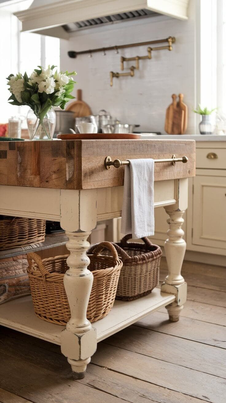 Billot Vintage dans la Cuisine